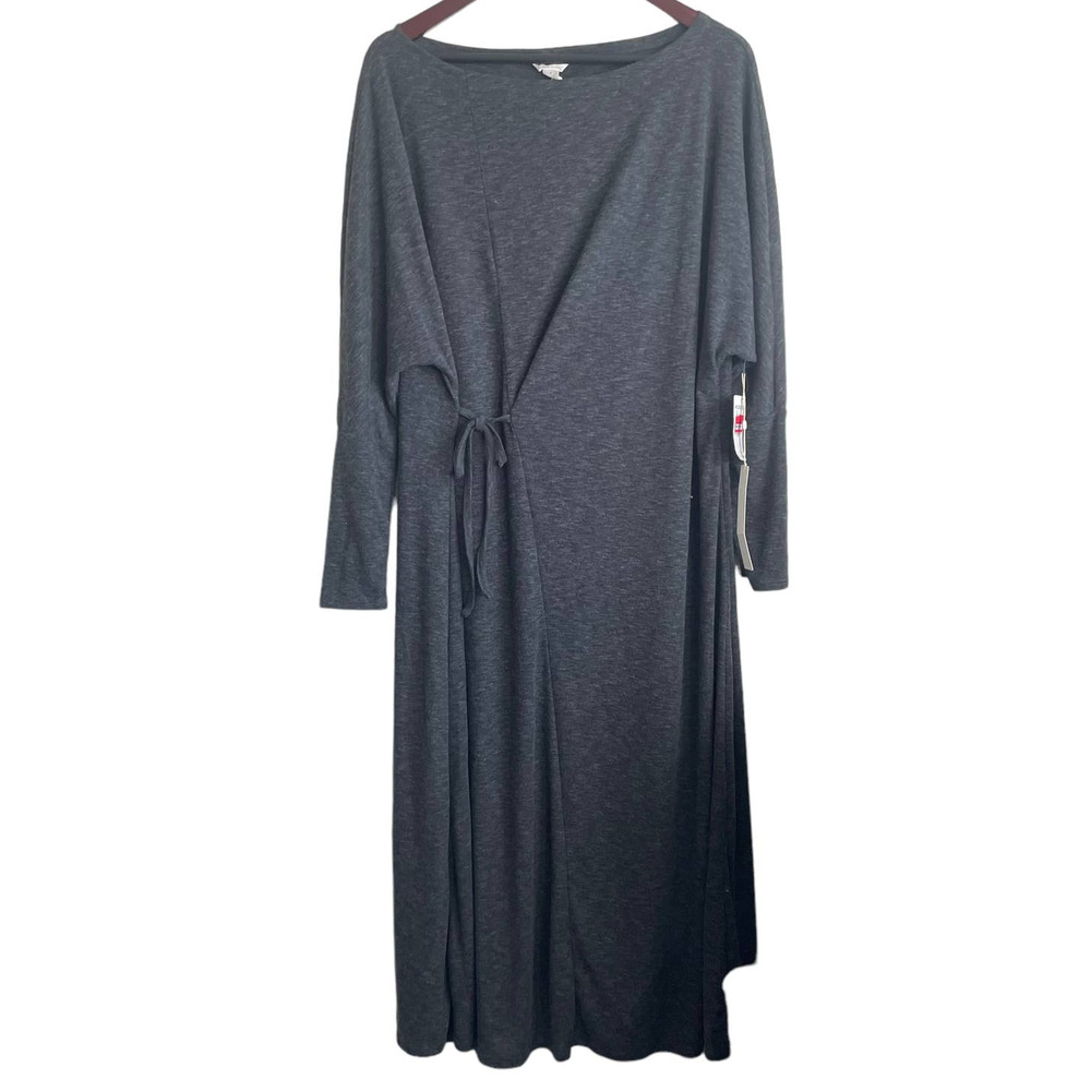 NWT Caslon Gray Long Sleeve Dress, M